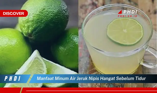 manfaat minum air jeruk nipis hangat sebelum tidur