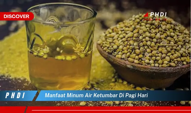 manfaat minum air ketumbar di pagi hari