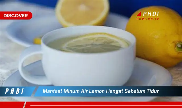 manfaat minum air lemon hangat sebelum tidur