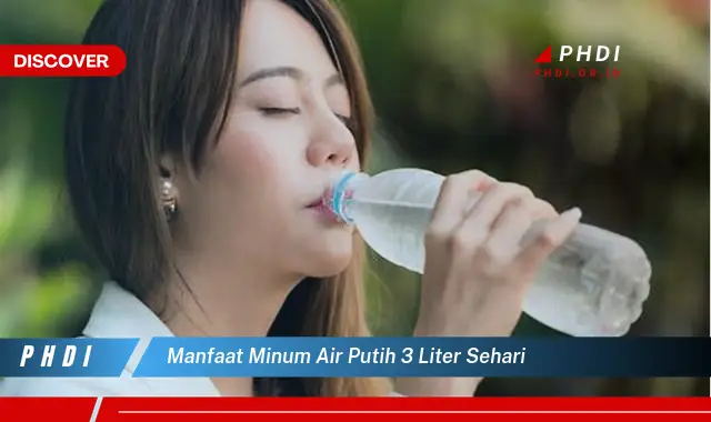 manfaat minum air putih 3 liter sehari