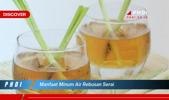 manfaat minum air rebusan serai