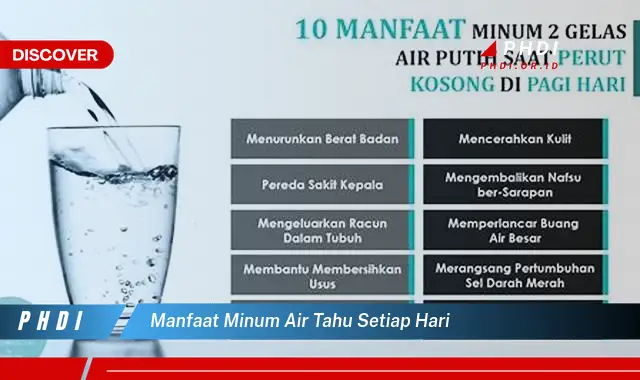 manfaat minum air tahu setiap hari