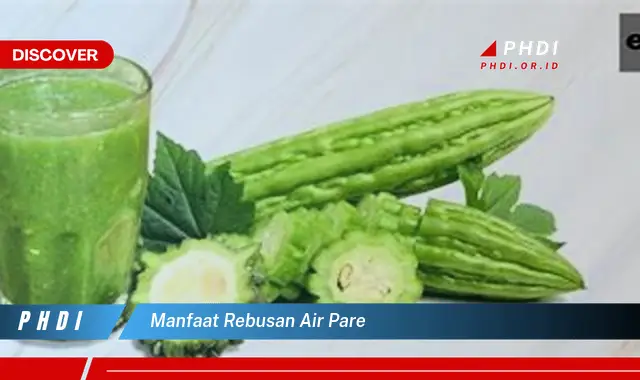 manfaat rebusan air pare