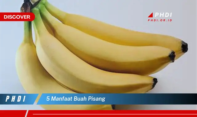 5 manfaat buah pisang