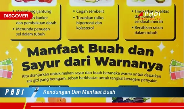 kandungan dan manfaat buah