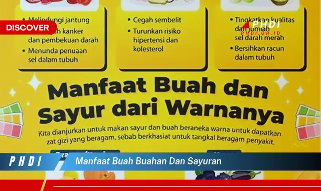 manfaat buah buahan dan sayuran