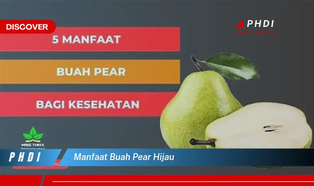 manfaat buah pear hijau