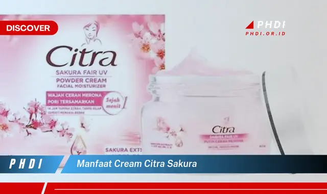 Temukan Manfaat Cream Citra Sakura yang Jarang Diketahui!