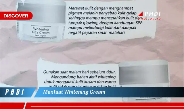 manfaat whitening cream