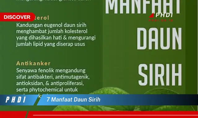 Temukan 7 Khasiat Daun Sirih Yang Jarang Diketahui