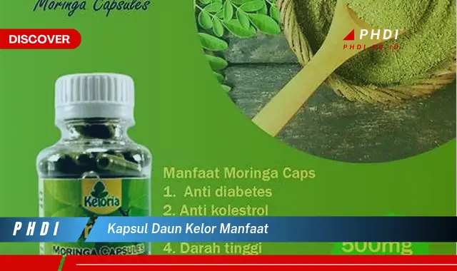 kapsul daun kelor manfaat