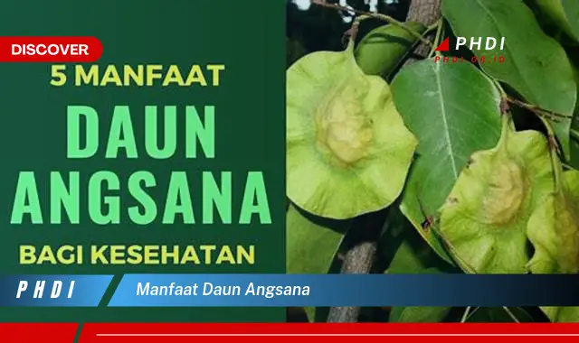 manfaat daun angsana