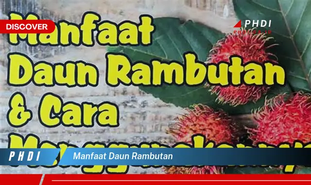 manfaat daun rambutan