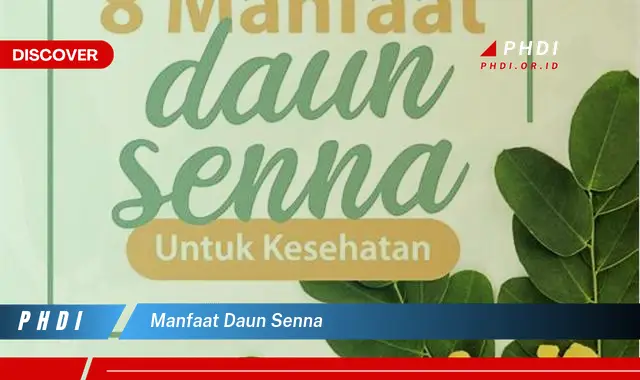 manfaat daun senna