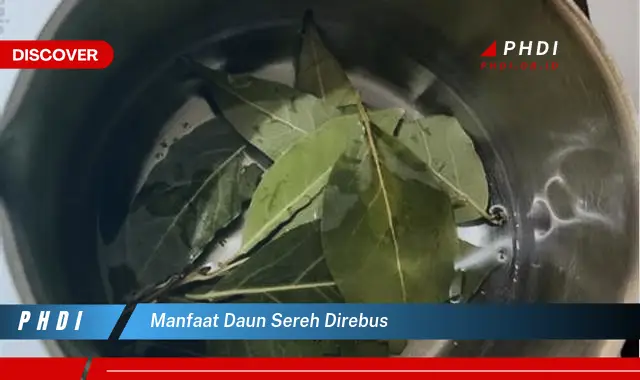 manfaat daun sereh direbus