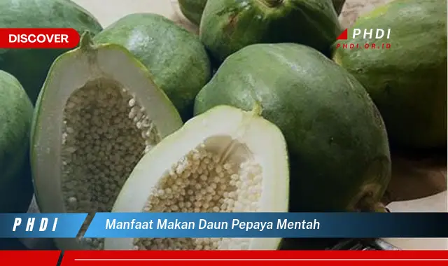 manfaat makan daun pepaya mentah