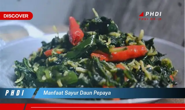 manfaat sayur daun pepaya