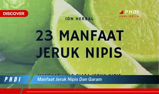 manfaat jeruk nipis dan garam