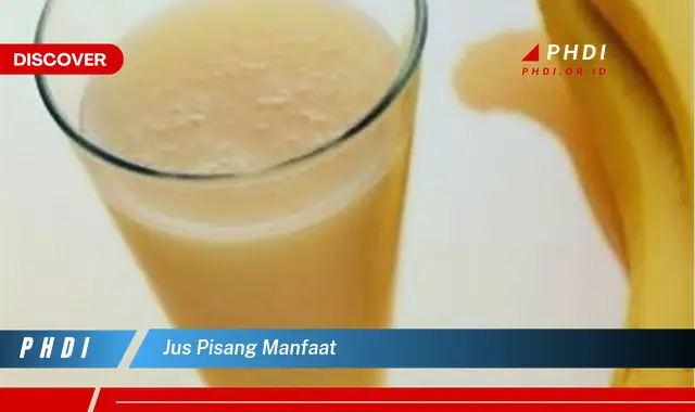 jus pisang manfaat