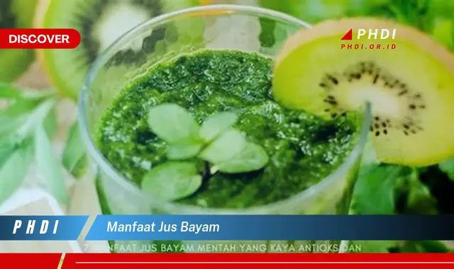 manfaat jus bayam