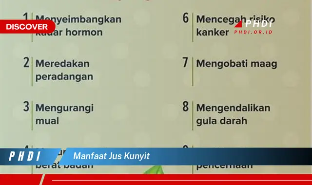 manfaat jus kunyit