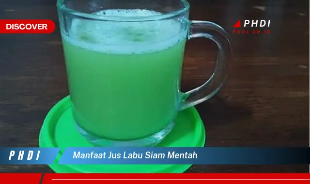 manfaat jus labu siam mentah