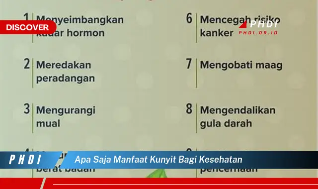 apa saja manfaat kunyit bagi kesehatan