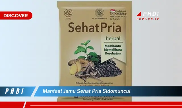 manfaat jamu sehat pria sidomuncul