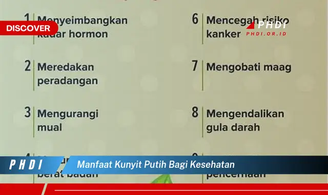 manfaat kunyit putih bagi kesehatan