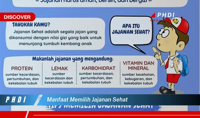 manfaat memilih jajanan sehat