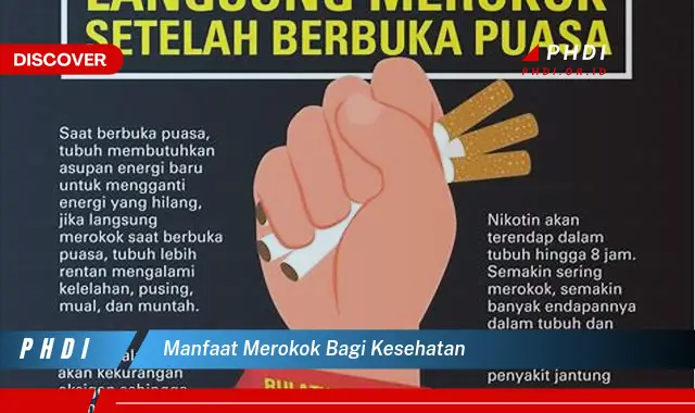 manfaat merokok bagi kesehatan