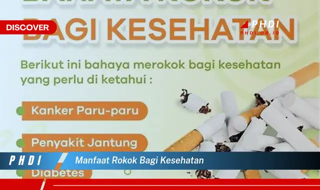 manfaat rokok bagi kesehatan