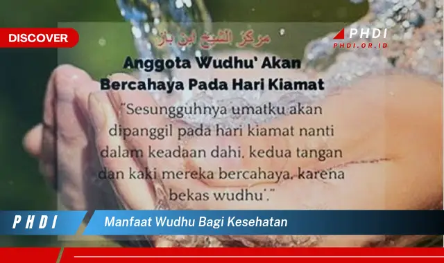 manfaat wudhu bagi kesehatan