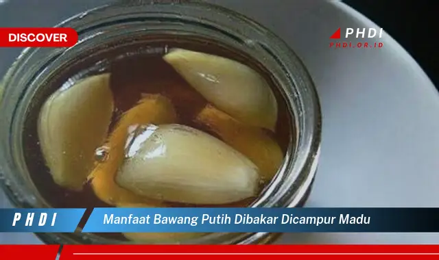 manfaat bawang putih dibakar dicampur madu