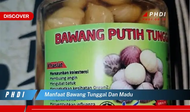 manfaat bawang tunggal dan madu