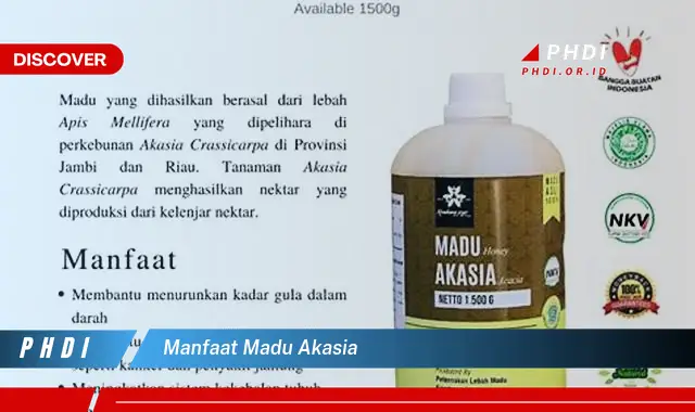 manfaat madu akasia