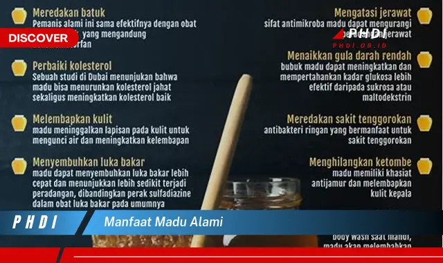 manfaat madu alami