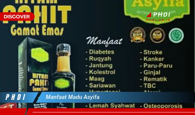 manfaat madu asyifa