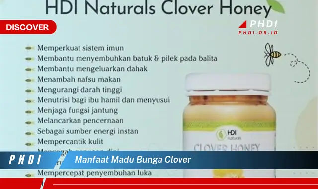 manfaat madu bunga clover