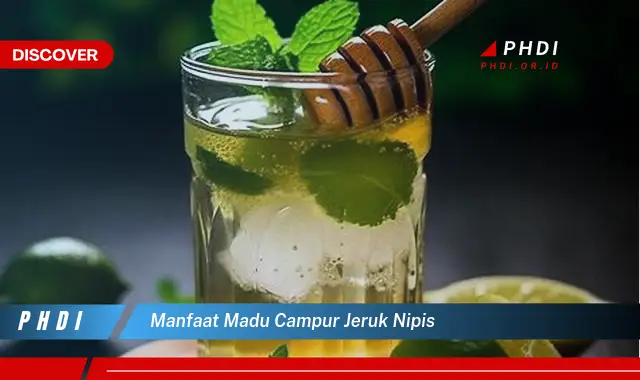 manfaat madu campur jeruk nipis