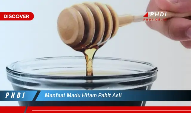 manfaat madu hitam pahit asli