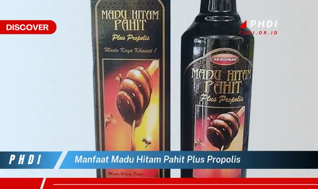 manfaat madu hitam pahit plus propolis