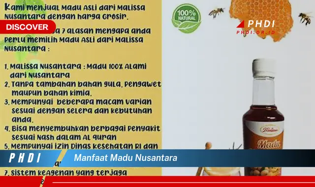 manfaat madu nusantara