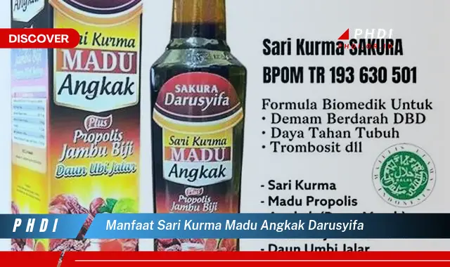 manfaat sari kurma madu angkak darusyifa