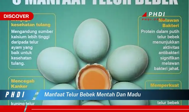 manfaat telur bebek mentah dan madu