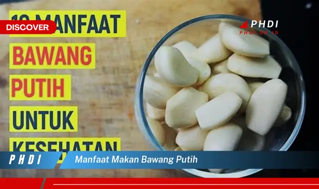 manfaat makan bawang putih