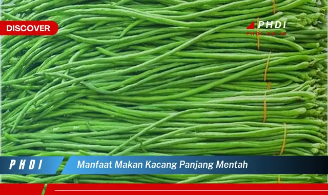 manfaat makan kacang panjang mentah