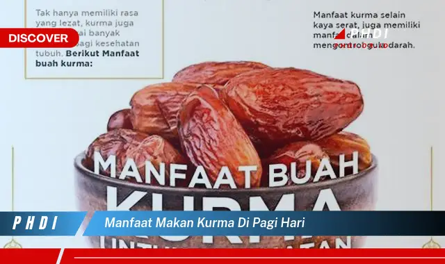 manfaat makan kurma di pagi hari