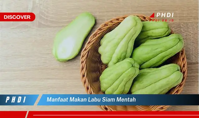 manfaat makan labu siam mentah