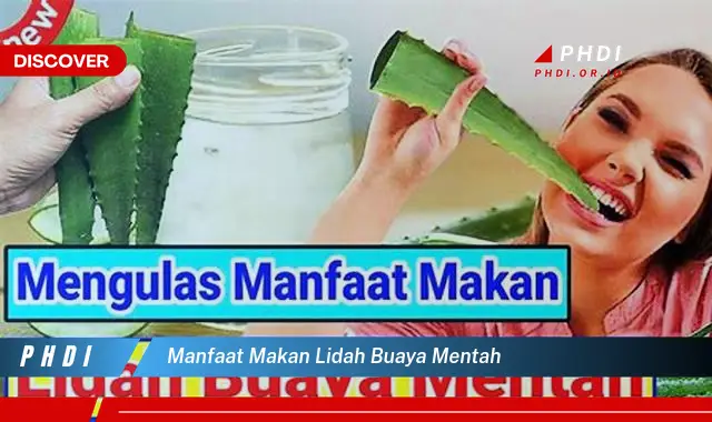 manfaat makan lidah buaya mentah